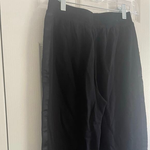 Polo Ralph Lauren Black Sweats w/ Ribbon Tuxedo type Trim on pant side seam, A64 - Picture 6 of 7